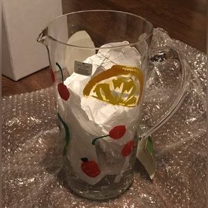 Kate Spade glass pitcher